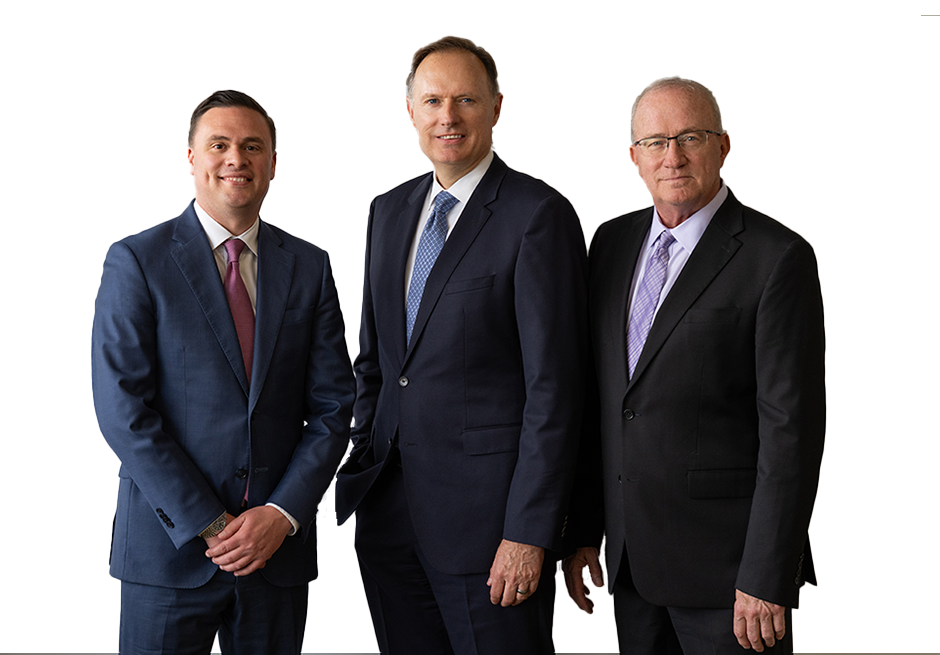 Photo of John M. McLaughlin, Tony W. Patterson and Paul S. Kruse